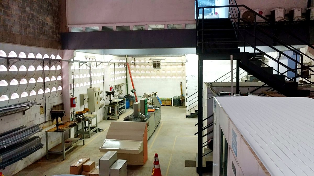 Área produtiva da Santana Engenharia
